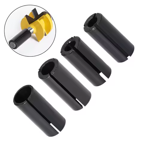 4pcs Router Bit Adapter Collet Shank CNC Router Tool Adapters Holder For Lathe Milling Cutter 12mm T