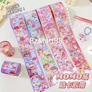 Momo Sticker Roll 2D Korean Motif Sticker 2D Cute Cartoon Motif