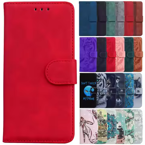 For Honor 90 Lite Case Solid Color Printed Leather Flip Phone Case for Huawei Honor 90 lite Cover Ho