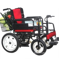 W-8&amp; Electric Wheelchair Automatic Foldable and Portable Elderly Disabled Double Automatic Lithium Battery Four-Wheel El