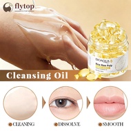 FLYTOP Rice Puree Makeup Remover Oil Moisturizing Makeup Remover Capsule Essential Oil Makeup Gentle