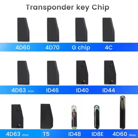 KEYYOU 1PCS OEM Transponder Remote Car Key Chip 4D ID40 ID44 ID46 ID63 40Bits/80bits ID48 ID60 Glass