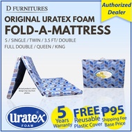 Original URATEX Fold A Mattress Trifold - COD is available - ( S / Single / Double / Full Double / Queen ) - 30x75 - 36x75 - 48x75 - 54x75 - 60x75 /uratex foam on sale / foam /mandaue foam flagship store / foam bed family size / matress bed foam / u