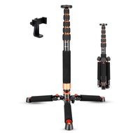 Camera Aluminum Monopod with Metal Tripod Base.6 Sections 46-177cm/18-69inch Adjustable, Leg Diamete