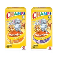 CHAMPS VIT C 30MG TABLET 100’S ORANGE  | BLACKCURRANT (EXP:01/2027)