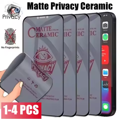 Matte Ceramic Privacy Screen Protector for Poco X6 Pro X3 M6 Pro M5S F5S F3 M3 C63 Anti-spy Tempered