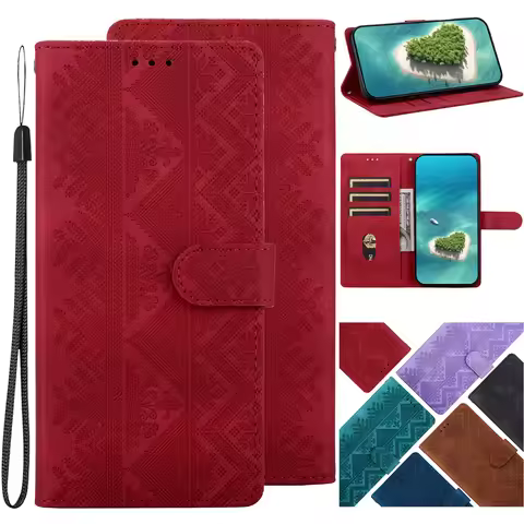 Stand Flip Wallet Case For OPPO Reno 8 7 6 5 Pro Plus Reno4 5 7 8 Lite Reno4 Z 8T 4G 5G Leather Prot