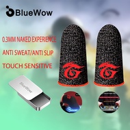 BlueWow Free fire game finger cots with sensitive touch and 0.3mm naked experience recommended by pr