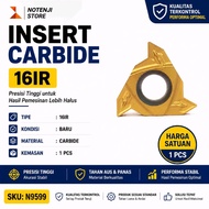 Insert Carbide 16IR Ecer Satuan 1 Pcs Pisau Bubut Ulir Dalam IR16