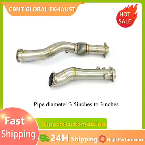 CBNT Hot Selling Sport Racing S58 Downpipe for BMW M2 G87 M3 G80 M4 G82 X3M G01 3.0T Free Flow Downp