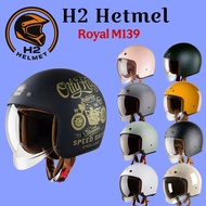 Royal M139 3/4 Helmet Genuine Acoustic Goggles Helmet
