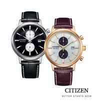 CITIZEN นาฬิกาข้อมือผู้ชาย Eco-Drive CA7061-18E / CA7063-12A Chronograph Men's Watch ( พลังงานแสง )