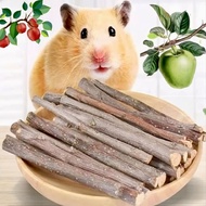 Apple Chew Stick Safe Animal Teeth Sharpener Apple Stick Hamster, SugarGlider Apple Wooden Stress Re
