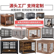 Factory Wholesale Solid Wood Dog Cage Small Dog Wooden Dog Cage Medium-Sized Dog with Toilet Separation Pet Cage Dog Vil