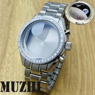 39.7mm VK63 Case Moon Metal Case Chronograph Case Bezel VK63 VK64 Movement Watch Accessories Suitabl