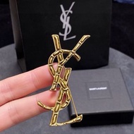 YSL Yves Saint Laurent 復古金胸針 表白情人節 送禮禮物