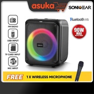 SonicGear Audiox PRO 600HD Portable Bluetooth Speaker with Phone Docking | Free Wireless Mic
