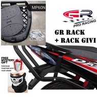 [GR PRORACING] Heavy Duty Top Box Rack / Base Givi /SYM VF3i / DASH II / KRISS II /LC135/ BONUS110/Y