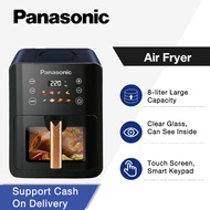 Panasonic Air Fryer 8L Smart Touch Screen 1350W Air Fryer Oven Oil Free Fryer Visible Window With ap