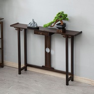 New Chinese Style Solid Wood Console Tables Entrance Cabinet Home Wall Console a Long Narrow Table Simple Modern Strip Altar Table TD99