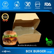 Burger Box - Burger Box - Burger Box - Brown KRAFT - L (50 pcs)