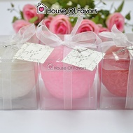 Large Rose Ball Candle in Gift Box Wedding Door Gift Birthday Party Gift Doorgift Cenderahati Kahwin