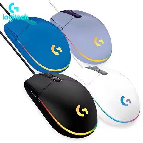 Logitech G203 gaming mouse features Lightsync RGB technology, 3 customizable zones, 25G acceleration