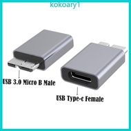 KOKO USB 3 0 Type-C to Micro-B USB 3 0 Aluminum Adapter F for M Micro-B USB-C to Type C Fast Adapter