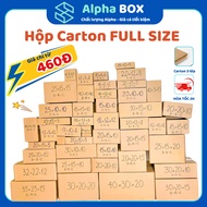 [ COMBO 50 ] FULL SIZE Carton boxes for packing cheap super hard carton boxes - ALPHA BOX
