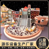 Indoor Large Slide Pool Play Castle Park 0k Theme Children's Ocean Ball Amusement Macaron Manufactur
