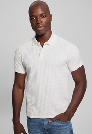 Guess Houndstooth Jacquard Polo Shirt