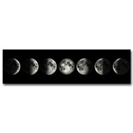 Wall Art Moon Phase Black White Posters Aesthetic Canvas Art Prints Abstract Painting Wall Picture F