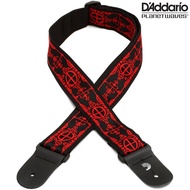 D'Addario Planet Waves Woven Strap Guitar Graphic Pattern Width 2 Inches Nylon Material Length 89-15