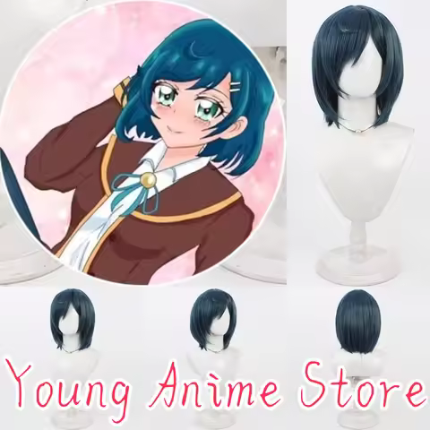 Young-Anime Pretty Cure Fuwa Kanon Cosplay Wig Costume Prop Wigs + Cap