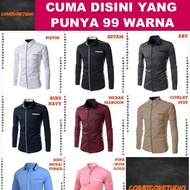 KEMEJA MERAH 99 COLORS 10XL 9XL 8XL 7XL 6XL 5XL 4XL 3XL XXL XL LMS XS Jumbo Big SIze Men's Shirt Men