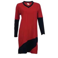 Tshirt Muslimah Oren Sport - Red/Black