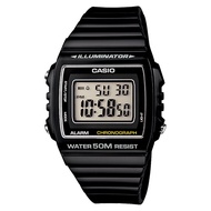 Jam Tangan Pria Casio General W-215H-1AVDF WR 50M Digital Dial Black Rubber Band