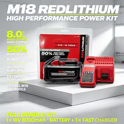 For Genuine Milwaukee M18 18V 8.0Ah Lithium Battery,for Milwaukee Power Tools,Durable Replacement Co