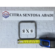 BRACESRing CONCRETE BRACES IRON/ ZINCG. 8 x 8cm. 6mm FULL IRON