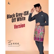 NEW 2025 BAJU MELAYU SENNA BAJU NIKAH HITAM PUTIH GREY ELRAH EXCLUSIVE Slim Fit