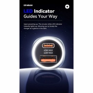 LCMNCLL ESSAGER Car Charger Fast Charging LED Light USB Type C Port 89W - ES-CC16