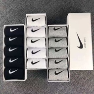 5 pair Boxed Socks men's and women's summer thin section mid tube sports basketball socks breathable