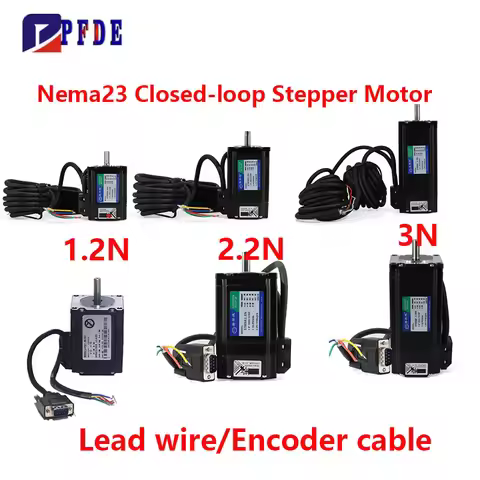 Nema23 Closed-loop Stepper Motor High-speed Hybrid Servomotor 57HSE1.2N 57HSE2.2N 57HSE3N Driver HBS