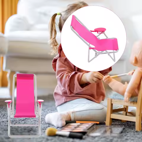 2Pcs Stylish Miniature Chair Soft Cushion Design Perfect for Mini Home Furniture Collection Simple D