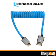 KONDOR BLUE Mini HDMI to Full HDMI Cable 12"-24" Braided Coiled [KB-MN-FHDMI-12] KONDORBLUE