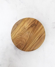 英國Naturally Med橄欖木一體成型20公分圓形砧板/餐板/展示板