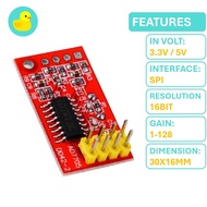 AD7705 Compatible TM7705 Dual Channel 16 bit ADC Analog To Digital Converter Module