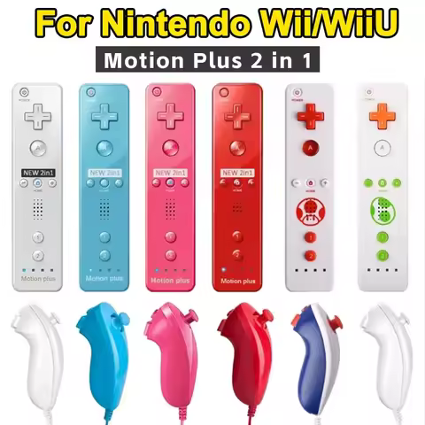 Optional Motion Plus Remote Controller For Wii Remote Controller Gamepad with Nunchuck Controller Fo