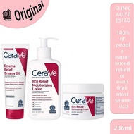 【💯 Original】CeraVe Itch Relief Moisturizing Lotion 8 oz 237ml&Itch Relief Moisturizing Cream 340g&Ec