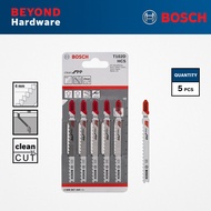 BOSCH 5pcs T102D Jigsaw Blades Clean For PP & PE Cutting (2608667444)